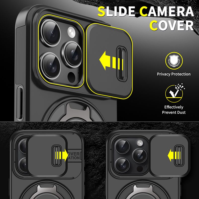 Magnetic Metal Ring Cases 13 12 11 Lens Protector Case For Iphone 15 14 Pro Max 16 Plus Cover_voghion.com