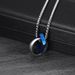 Collana da uomo con doppio anello in acciaio inossidabile - Gioiello con ciondolo ipoallergenico e resistente per l'uso quotidiano, catena regolabile da 60 cm_voghion.com