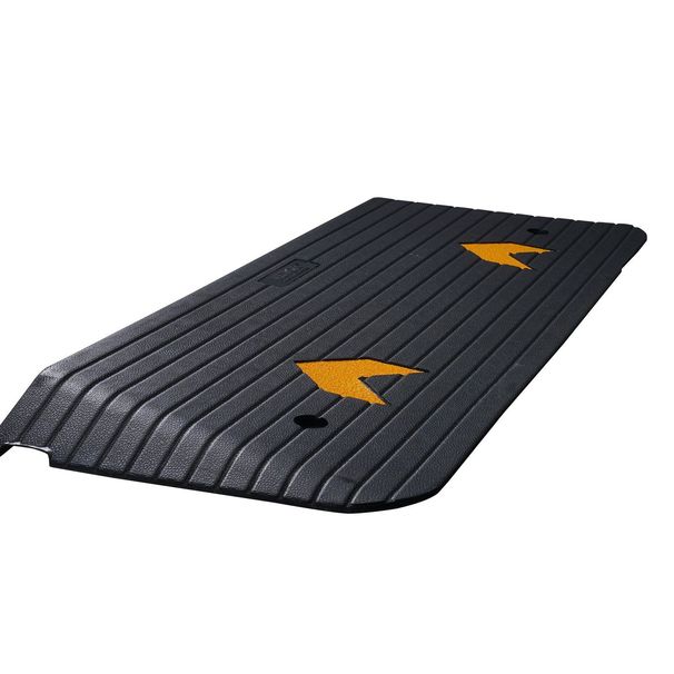 VEVOR Rubber Threshold Ramp, 2" Rise Threshold Ramp Doorway, Recycled Rubber Power Threshold Ramp Rated 33069 Lbs Load Capacity, Non-Slip Surface Rubber Solid Threshold Ramp For Wheelchair And Scooter_voghion.com
