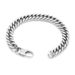 Titanium Steel Double Weave Four-Sided Polished Cuban Bracelet Hip-Hop Personality Fashion Simple Men's Jewelry_voghion.com
