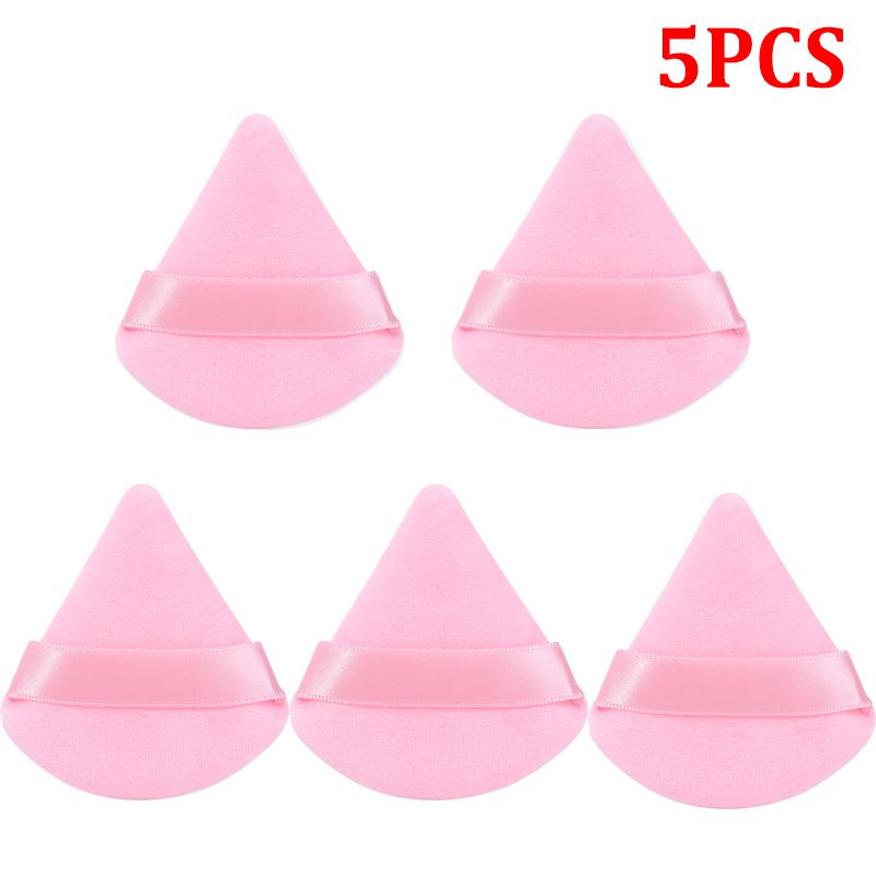 Triangle 2/3/5 vnt Veet pudros pudros makiažo kempinės veidui akių kontūravimui šešėlių palaidos pudros pagrindas Mak_voghion.com