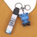 Chameleon Bear Keychain Flip Fur Car Keychain Female Cartoon Bear Creative Couple Exquisite Bag Pendant_voghion.com
