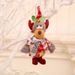 Festive Christmas Tree Ornaments Set - Soft Fabric Standing Figurines (Santa, Snowman, Reindeer, Bear) For Holiday Decor & Gifts"_voghion.com