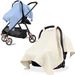 Babysäkerhetssits Nyfödd andas bomull Babykorgskydd Gaze Barnvagnsöverdrag Lätt andningsbar solskydd Säkerhetssitsöverdrag_voghion.com