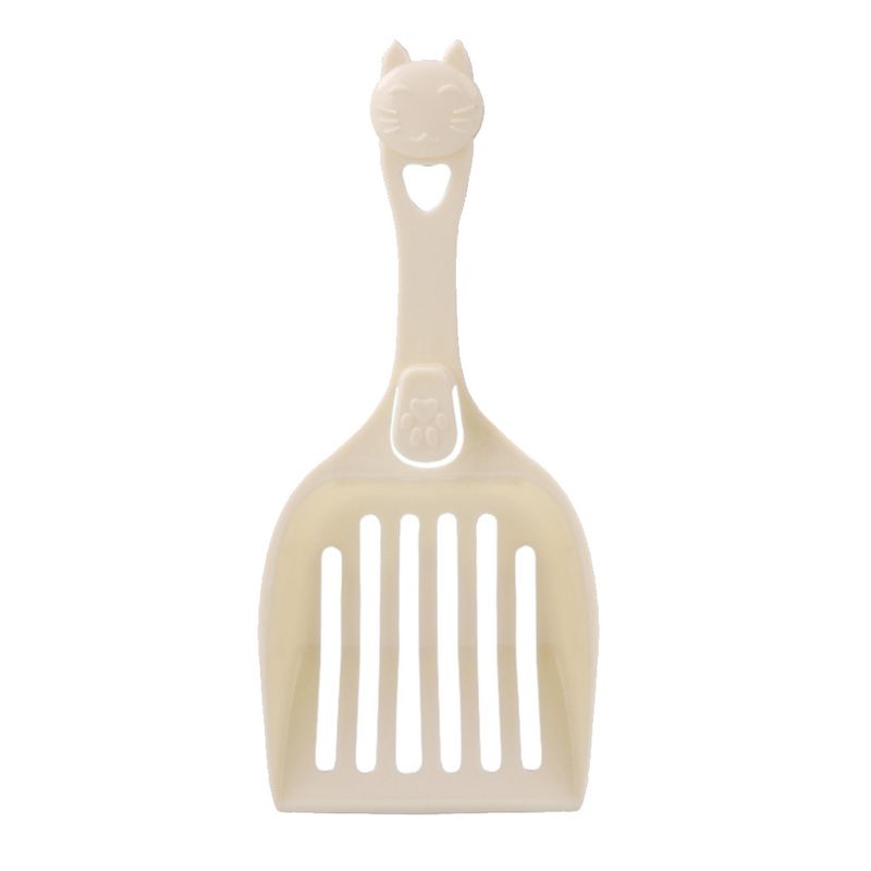 Guangying Cute Cat Head Hollow Litter Shovel Dog Waste Scooper Pet Cleaning Supply Tool_voghion.com