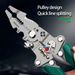 Foldable Stripper, Pulley Design Multi-function Electrician Wire Stripper Winding Crimping Pliers Hand Tool_voghion.com