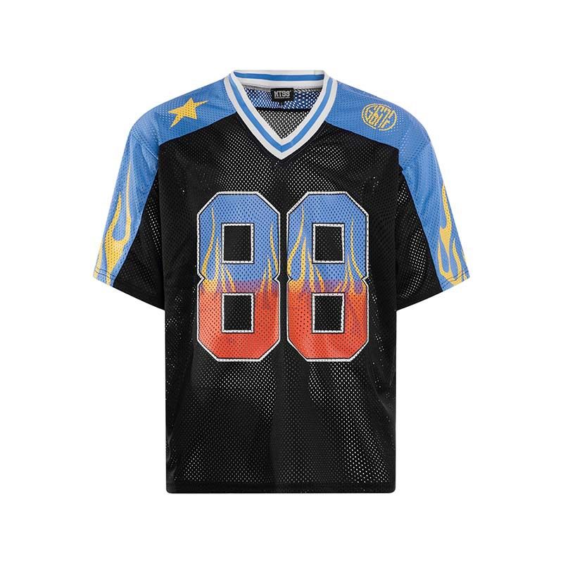 Maillot de sport à manches courtes pour homme et femme, imprimé numériquement, style décontracté, idéal pour le football_voghion.com