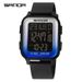 Digital Sports Watch With LED Display, Waterproof, Alarm, Stopwatch, Countdown, Dual Time, Square Dial For Casual, Business, And Outdoor Activities_voghion.com