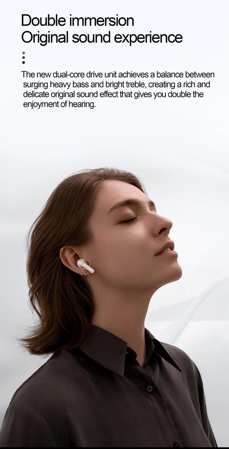 Newly Upgraded Smart LCD Touch Screen Headphones, Chinese And English Multi-language Switching, Built-in Microphone, Intelligent Noise Reduction Switc_voghion.com