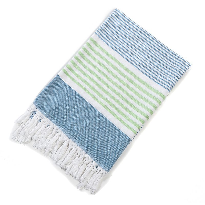 Special Cotton Yarn Dyed Beach Towels, Deckchair Beach Chair Towels, Turkish Tassel Bath Towels_voghion.com