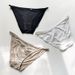 2023 New Low Waist Ice Silk Sexy Triangle Bag Hip Solid Color Thin Belt Comfortable And Breathable Women's Underwear_voghion.com