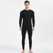 Thermal Set Round Neck Warm Underwear Autumn Pure Men's Winter Mid-Neck Plus Size Base Layer Cotton Sweater_voghion.com