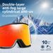 Professional Mountaineering For Men And Women, Double Layer Anti-Fog, UV Protection, Enhanced Clarity, Outdoor Sports_voghion.com