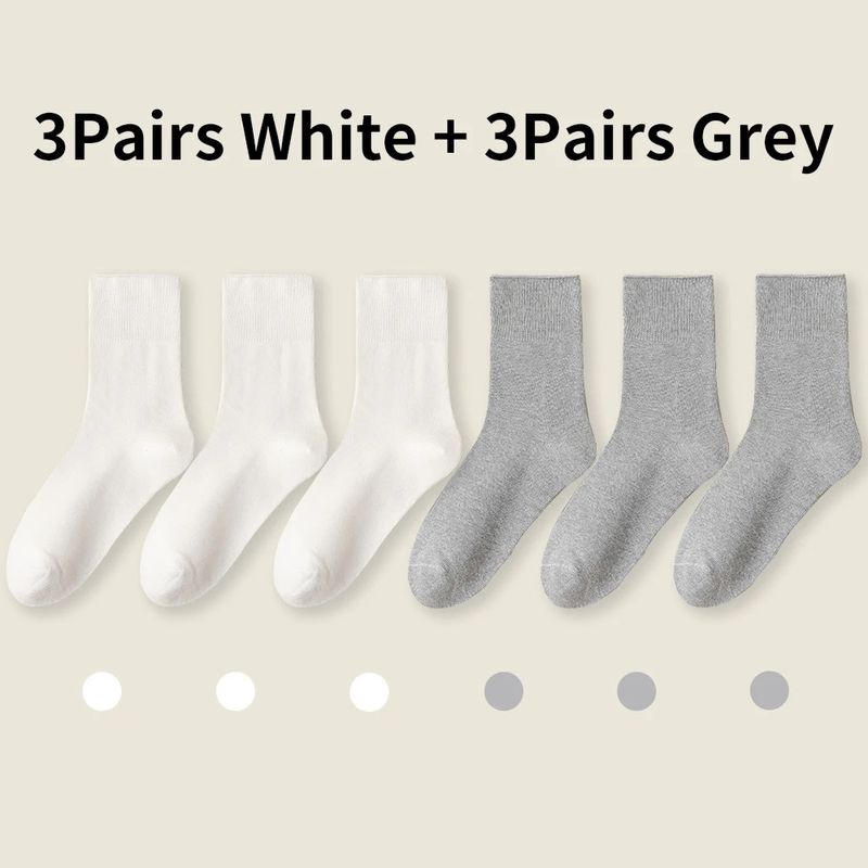 6Pairs Comfortable Supportive Diabetic S for Men and Women Moisture wicking Cotton Fabric Non-binding Top business_voghion.com