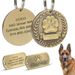 Pet Identification Tag, Personalized Engraving, Bronze Number Plate For Dogs And Cats, Custom Address Indicator, By PawParty Store_voghion.com