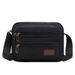 Canvas Single Shoulder With Multiple Zippers, Crossbody Men, Casual Fashion Men's Bag, Medium Size Bag For Men_voghion.com