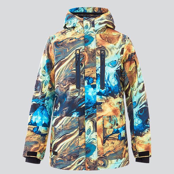 001 001 Herren Winddichte, wasserdichte, warme, gefütterte Jacke für Outdoor-Aktivitäten im Schnee, geeignet für Doppel- und Einzelboards, Skijacke_voghion.com