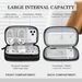 Travel Cable Organizer Pouch Electronic Accessories Carry Case Portable Waterproof Double Layers All-in-One Storage Bag For Cord, Charger, Phone_voghion.com