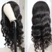 Parrucche per capelli umani Body Wave V Part per donne Parrucche a mezza clip fatte a macchina_voghion.com