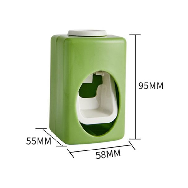 3Pcs Automatic Toothpaste Dispenser Wall Mount Dust-Proof Wall Mount Tooth Paste Squeezers Storage Rack Bathroom Accessories_voghion.com