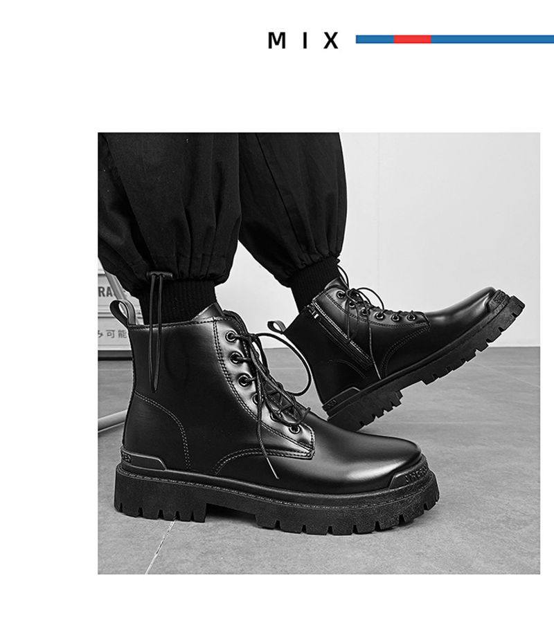 Men's Motorcycle Oxford Boot Six Hole Martin Boots Leather Shoes_voghion.com