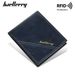 New Men's Short Wallet baellerry Retro Multi-card Open Wallet RFID Simple Wallet_voghion.com