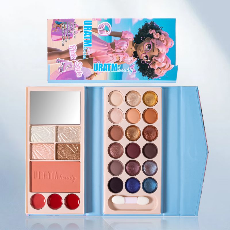 Lidschatten 26 Farben Multifunktionale Make-Up-Palette Matt Perlglanz Lidschatten Lippenstift Rouge Highlighter Make-Up_voghion.com