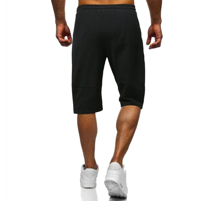 Weizhifu Cargo Shorts Loose Drawstring Casual Pockets Shrink Resistant Keep Cooling Linen Solid Color Summer Cargo Shorts Men Clothes_voghion.com