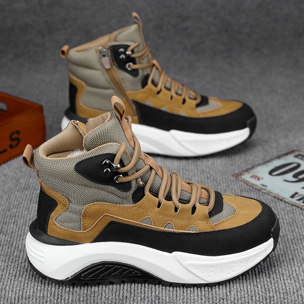 Snow Boots Winter Suede Thickened Warmth Men's_voghion.com