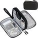 Travel Cable Organizer Pouch Electronic Accessories Carry Case Portable Waterproof Double Layers All-in-One Storage Bag For Cord, Charger, Phone_voghion.com