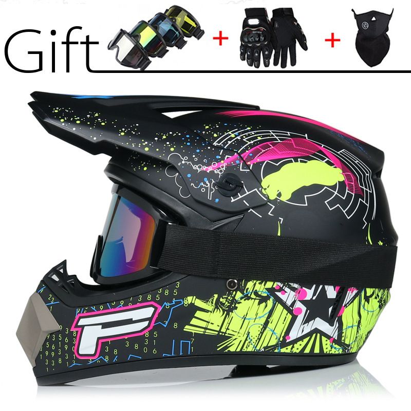 Off road non helmet motorcycle small off road helmet racing lightweight mountain full helmet with wind goggles helmet_voghion.com