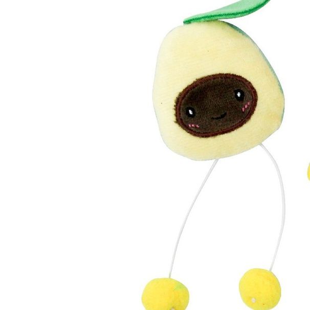 New Plush Doll In The Shape Of An Avocado, Cat, Grass, Bell, Toy Containing Mint, Anti-scratch By PawParty Store_voghion.com