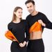 Thermo-ondergoedset voor heren en dames – Winterbasislaag met fleecevoering en gouden fluwelen stof voor extreme kou_voghion.com