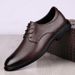 Neu Formal Für Büroangestellte Business Casual Echtes Leder Herren Vier Jahreszeiten Einfache Derby Schuhe_voghion.com