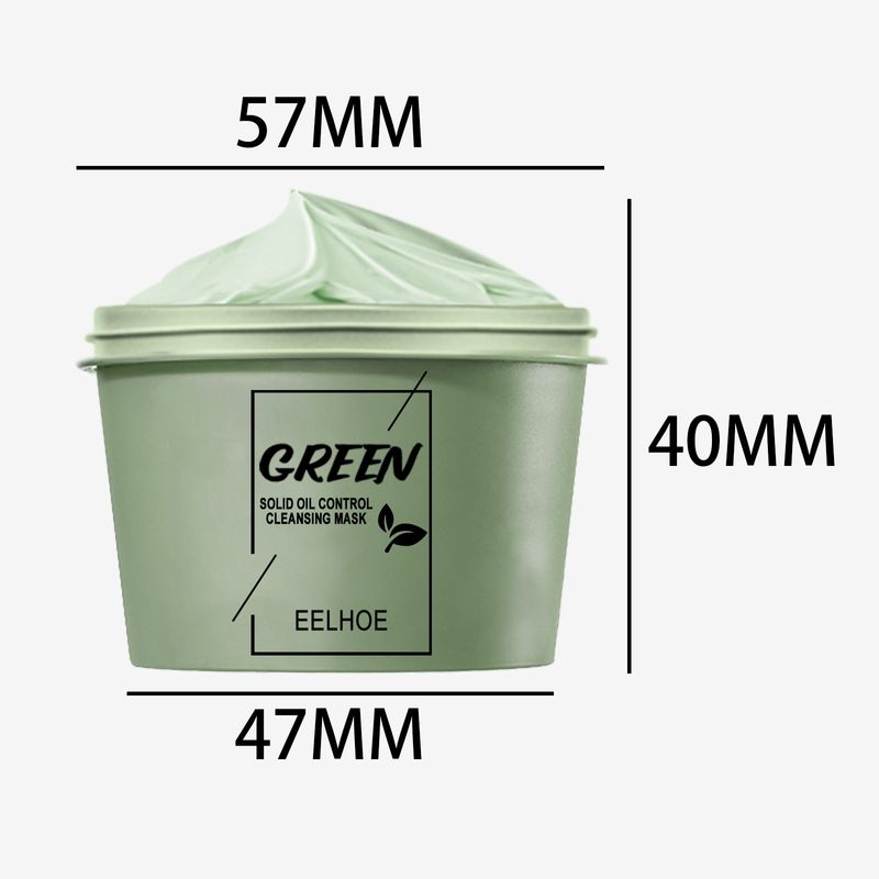 EELHOE Grüner Tee Schlamm Hautreinigende Schmiergesichtsmaske_voghion.com
