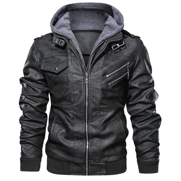 Spring And Autumn Pu Leather Jacket Men's Locomotive Versatile Handsome Jacket Reflective Retro Casual Romantic Jacket_voghion.com