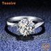 Tancise Classic Moissanite Bague en argent pour femme Bijoux Promesse de mariage Cadeau de fête_voghion.com