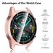 2 i 1 härdat glas Skyddsfodral för Huawei Watch GT2 46mm Bumper Skärmskydd För Huawei Watch GT 2 46mm Cover Shell_voghion.com