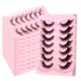 Lash extension set 7 pairs of fox eye false eyelashes natural thick curling eyelashes simulate cat eye eyelashes_voghion.com
