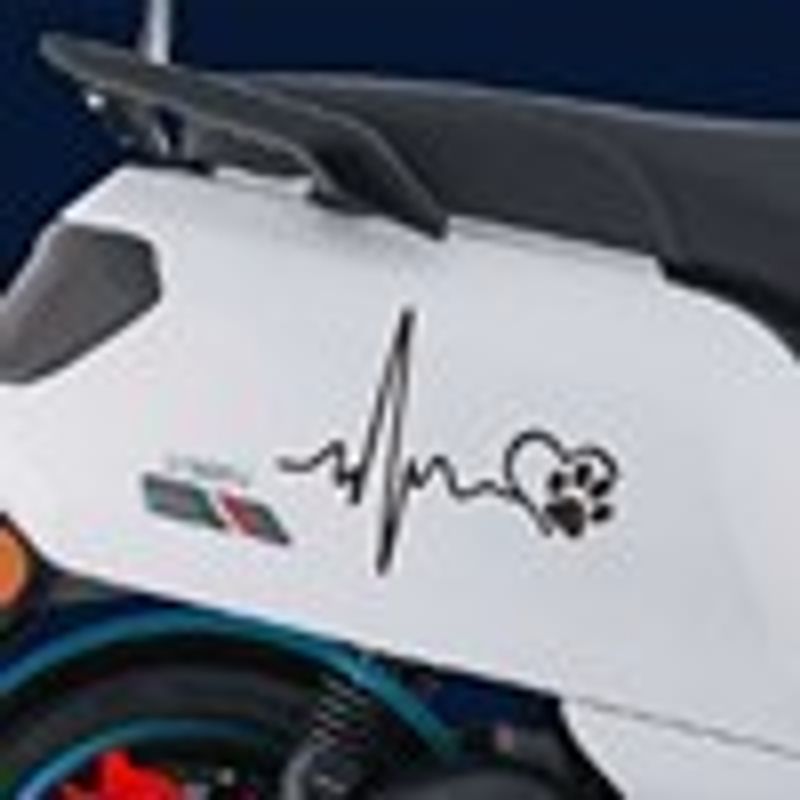 „Life goes on“ lipdukai, kūrybingi, mieli, juokingi elektriniai dviračiai, motociklai, širdies plakimas, galinio lango stiklas, automobilių lipdukai_voghion.com
