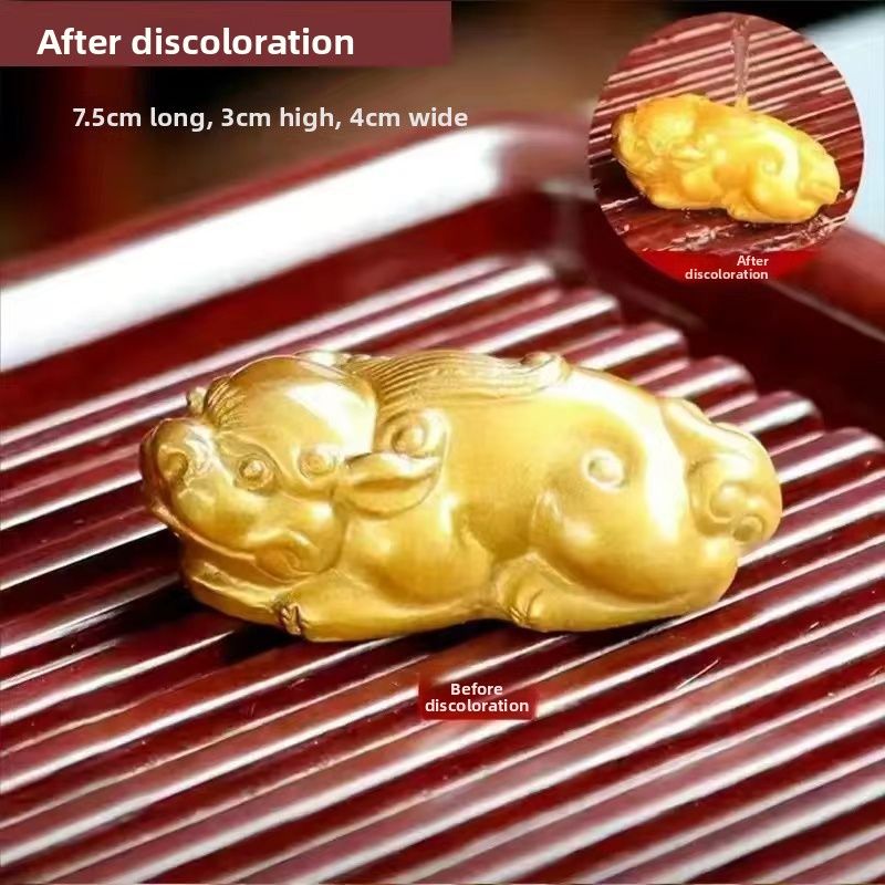 Décoration pour animaux de compagnie changeant de couleur, attirant la richesse, pulvérisation d'eau, Pixiu Wealth Rolling Gold Crapaud, plateau de table, accessoires_voghion.com