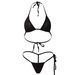 Dessous Mini Badeanzug Bademode Dame Sexy Durchsichtigen Strap Einstellbare Drei-Punkt Bikini Anzug_voghion.com