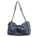Xiaoxiangfeng denim chain shoulder women's fashionable commuting armpit bag, textured travel handbag_voghion.com