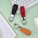 T Shaped Leather Keychain Stylish And Simple Mini Key Ring Creative Portable Color Pendant Key Chain_voghion.com