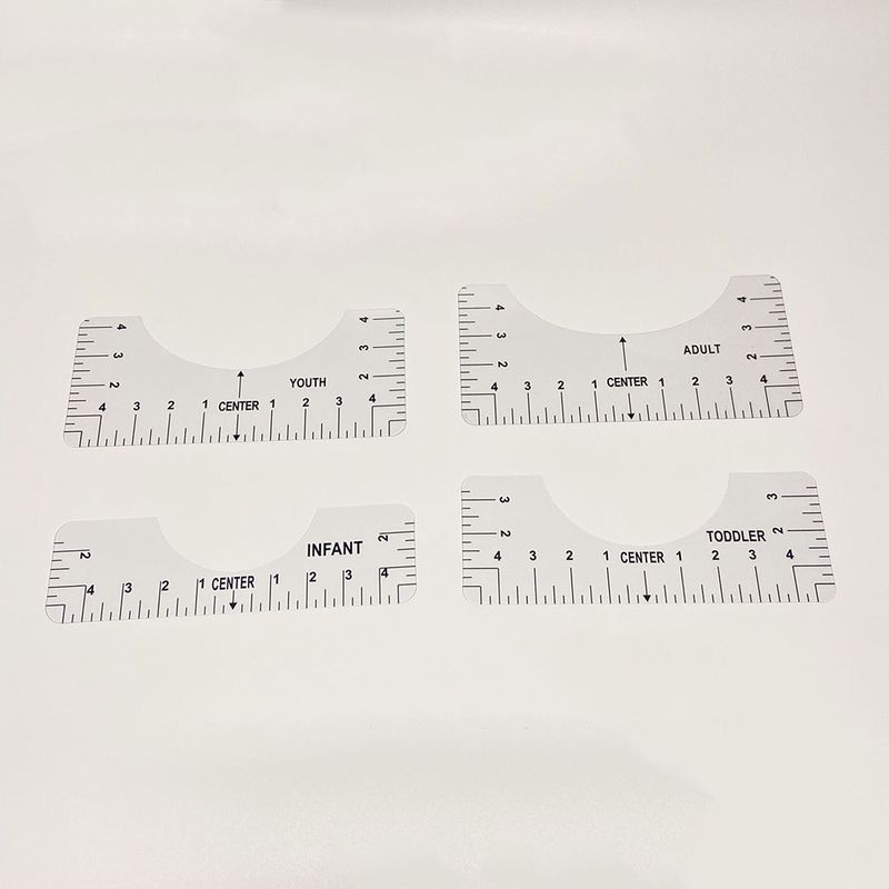 T-shirt Guide Ruler Round Neck Calibration Tool Sewing Ruler_voghion.com
