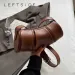 Borsa firmata LEFTSIDE mini PU in pelle a tracolla 2024 borsa a secchiello alla moda da donna borsa a tracolla vintage e portafoglio_voghion.com