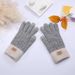 Gants d'hiver en laine d'alpaga pour femmes, tricotés en polaire fine et chaude, style coréen, compatibles avec écrans tactiles, pour couples et hommes._voghion.com