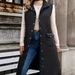 Plus-Size Quilted Vest – Lightweight Puffer Vest For Women, Trendy & Versatile Layering Piece For Fall & Winter_voghion.com