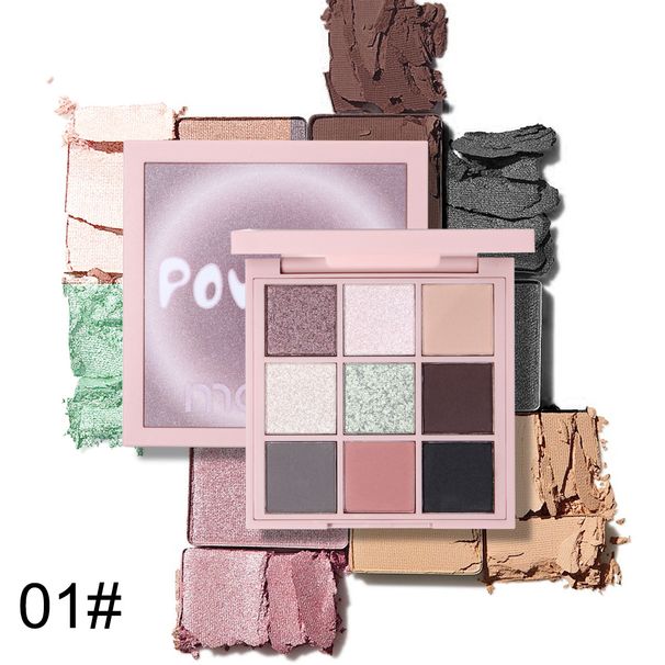 Lidschatten MAFFICK Creme Neun Farben Lidschatten-Palette Matte Erdtöne Lidschatten Perlglanz Lidschatten_voghion.com