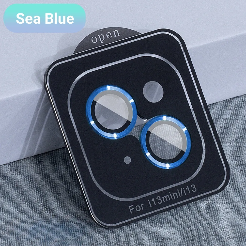 Kameralinsskydd för IPhone 16 15 14 13 Pro Max Plus 5G Enfärgad färgglad linsskydd i härdat glas_voghion.com
